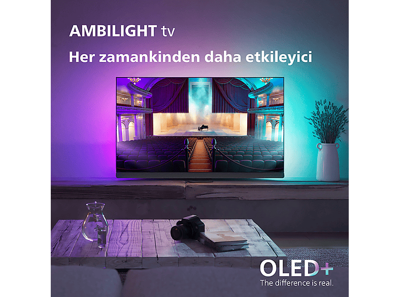 PHILIPS 55OLED908/12 55 inç 139 Ekran Uydu Alıcılı Smart 4K UHD Ambilight OLED TV_1