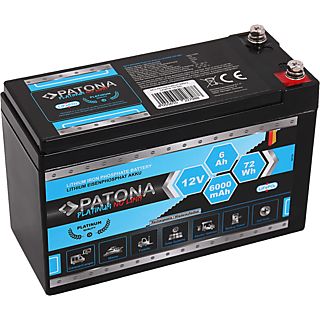 PATONA LiFePO4 12V 6Ah - Batteria ricaricabile
