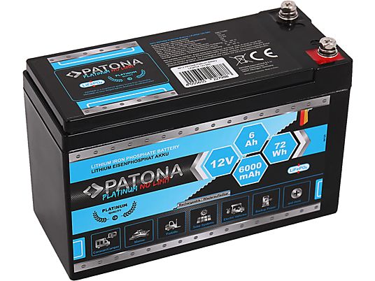 PATONA LiFePO4 12 V 6 Ah - Batterie
