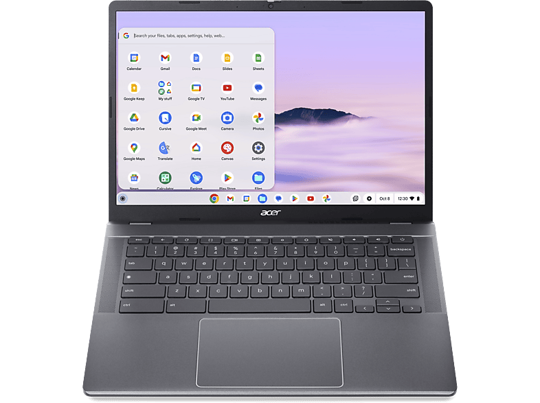 Portátil  Acer Chromebook CB314-2HT-K3WH, 14 Full HD Táctil, MediaTek  MT8183, 8GB RAM, 128GB eMMC, Arm Mali-G72 , Google ChromeOS