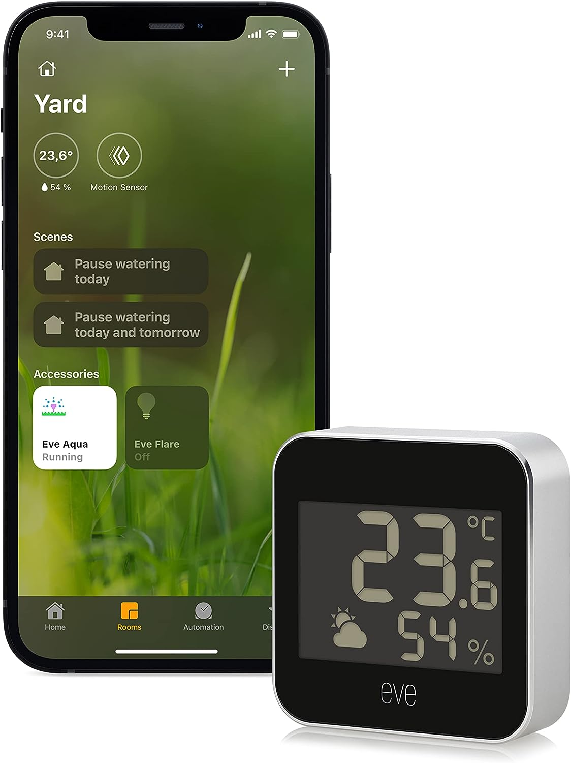 Estación meteorológica - Eve Weather, Compatible iOS, Tendencia clima, Bluetooth, Gris