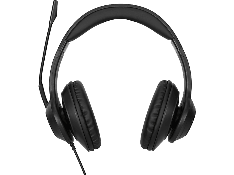 Auriculares – Targus AEH102GL, Micrófono integrado, Sonido estéreo, Cancelación de ruido, Con cable, Negro