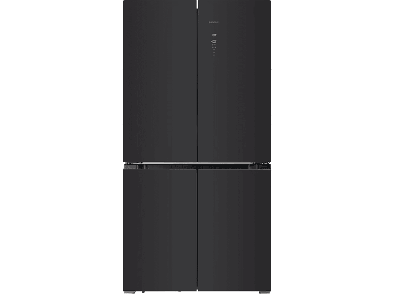 Cecotec Bolero CoolMarket 4D 490 Glass E, No Frost, 183 cm, l, Inverter Plus, Puertas de cristal,