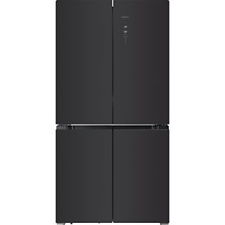 Frigorífico americano - Cecotec Bolero CoolMarket 4D 490 Glass E, No Frost, 183 cm, 490 l, Inverter Plus, Puertas de cristal, Glass