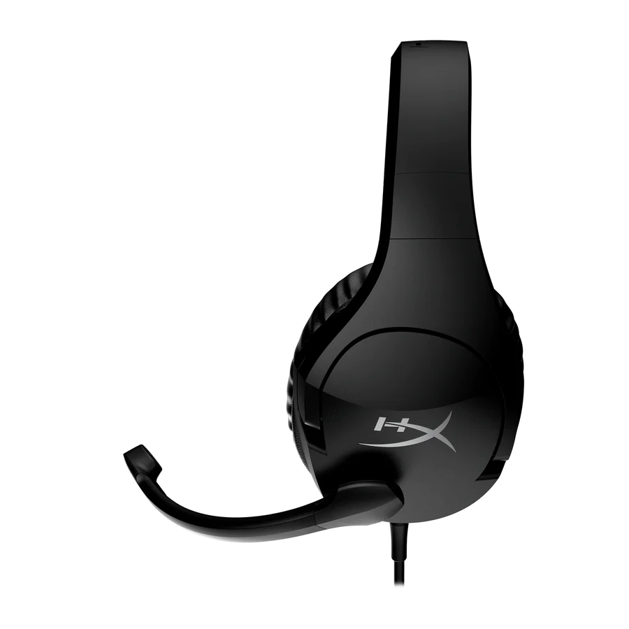 Auriculares gaming - HyperX Cloud Stinger S, Sonido envolvente virtual 7.1, Micrófono cancelación de ruido, Negro