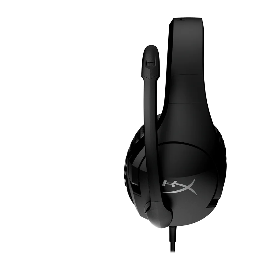 Auriculares gaming - HyperX Cloud Stinger S, Sonido envolvente virtual 7.1, Micrófono cancelación de ruido, Negro
