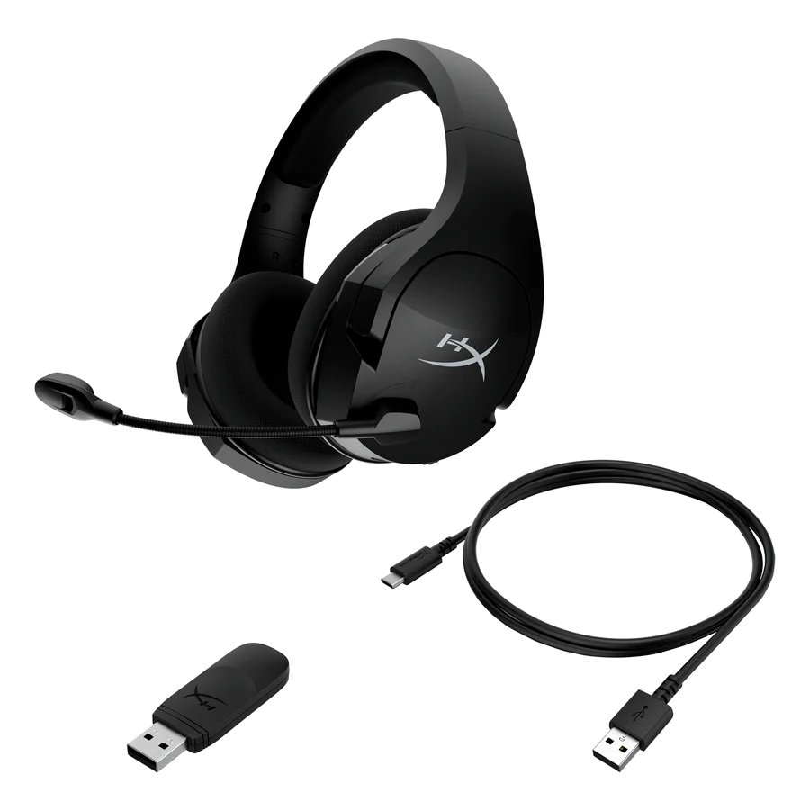 Auriculares gaming - HyperX CLOUD STINGER CORE WIRELESS +7.1 Headset, Inalámbrico, De Diadema, PC, Negro