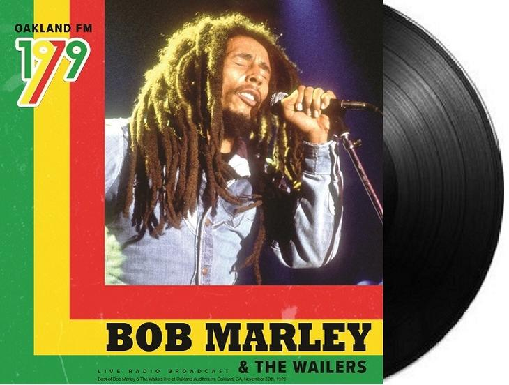 Album borító: Bob Marley élőben a színpadon 1979-ben, jobbra a lemez.