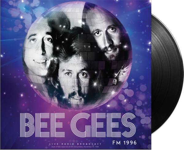 Bee Gees album borító, diszkógömbbel és a zenekar tagjainak arcával.