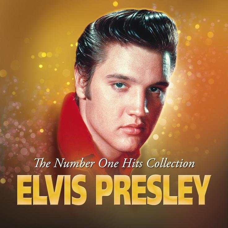 Elvis Presley portréja arany háttérrel és The Number One Hits Collection felirattal.