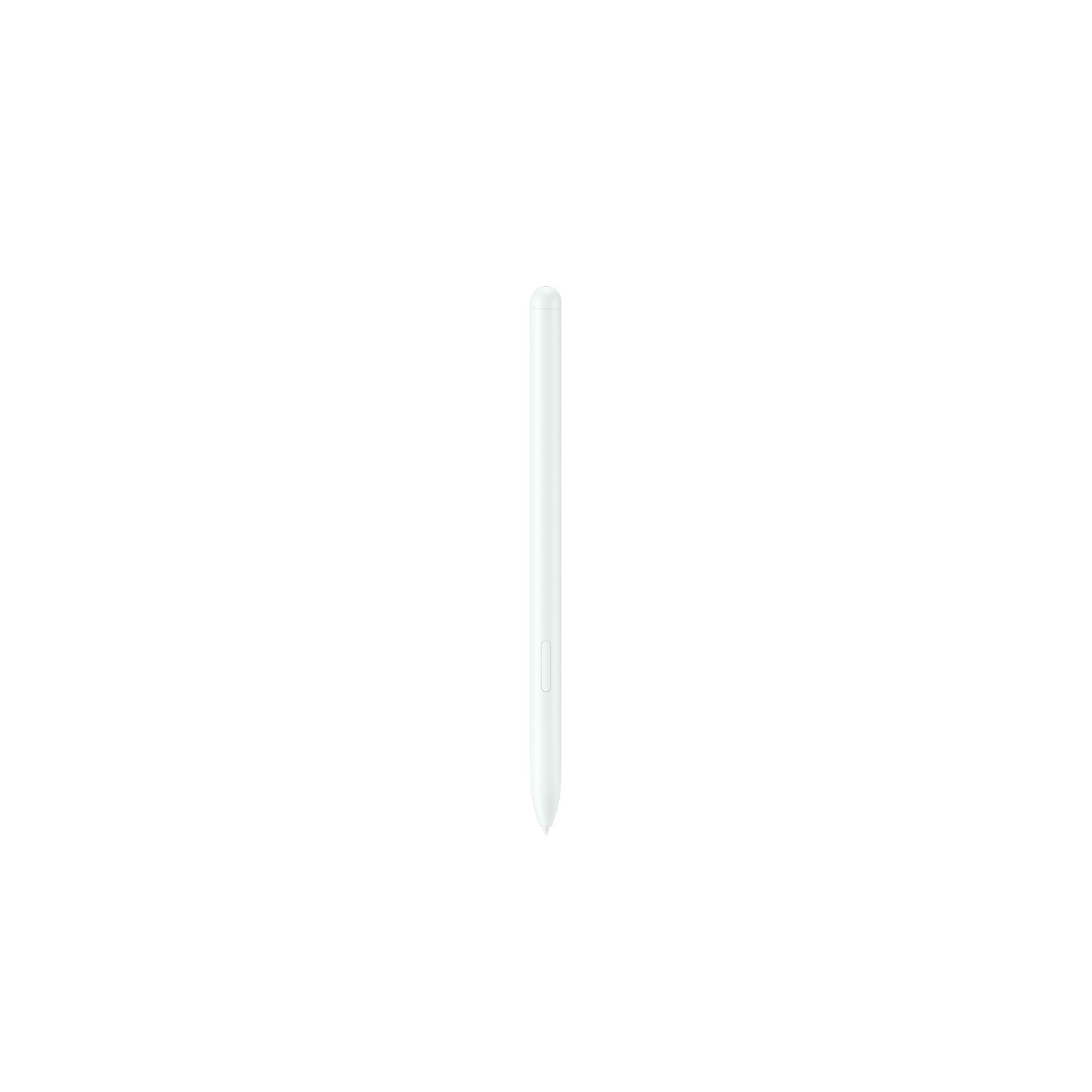 Un stylet blanc sur fond blanc. C'est une prise de vue verticale.