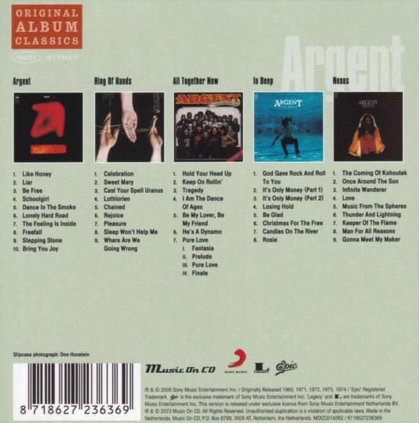 Albumcover mit Text, Songtiteln und einer Liste von Künstlern.