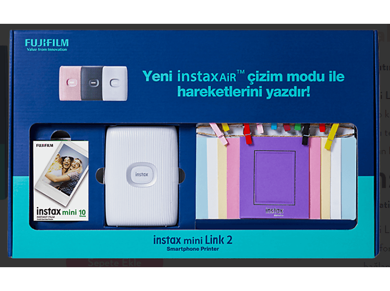 FUJIFILM Mini Link 2 Akıllı Telefon Yazıcısı Bundle Box Beyaz_4