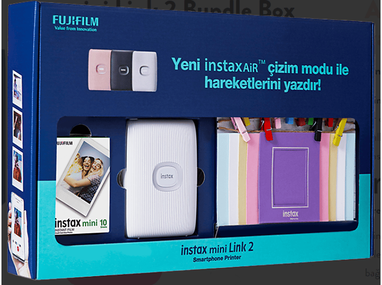 FUJIFILM Mini Link 2 Akıllı Telefon Yazıcısı Bundle Box Beyaz_7