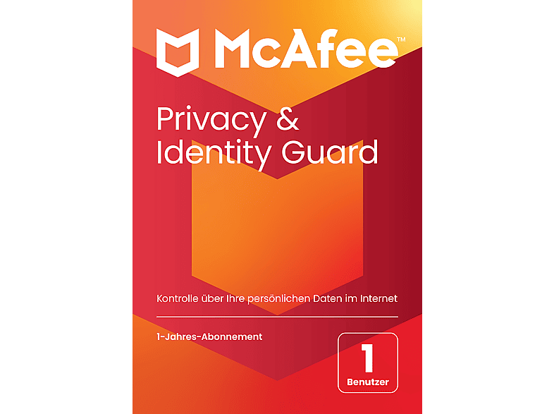 MCAFEE PRIVACY & IDENTITY GUARD, 1 Jahr, 1 Benutzer, Code in einer Box