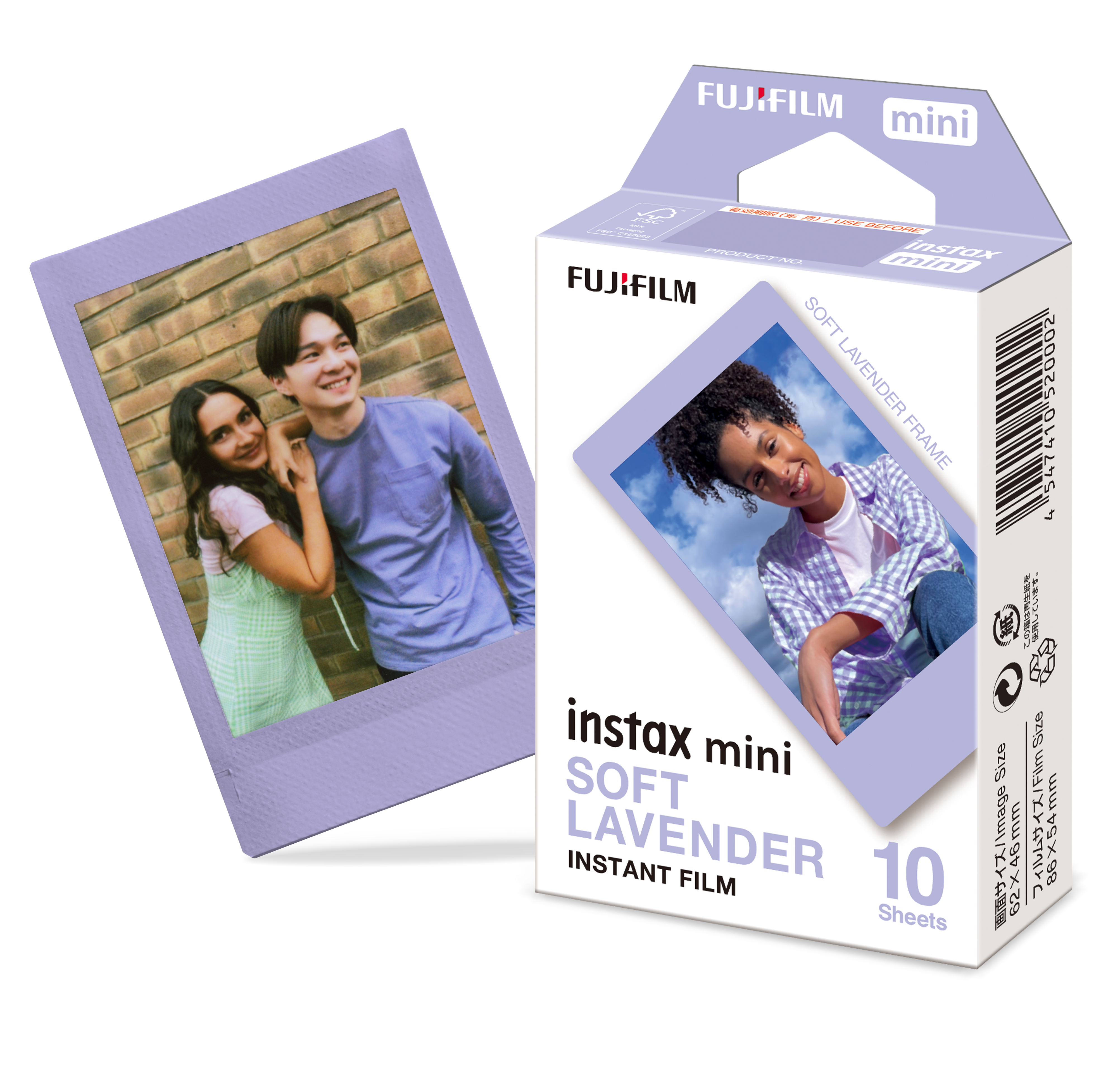 FUJIFILM INSTAX mini Film Sofortbildfilm Lavender Soft