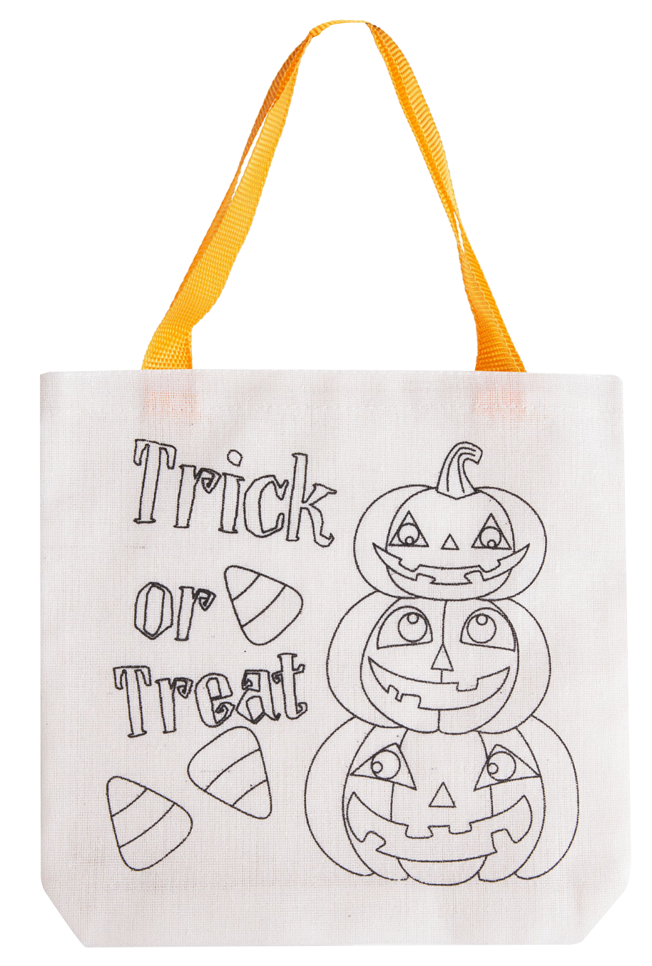 FAMILY HALLOWEEN Színezhető ajándéktáska, halloweeni tök, 4 filccel (57318A)