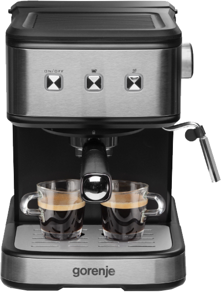 GORENJE ESCM12MBK Kávéfőző, 850W, ezüst/fekete