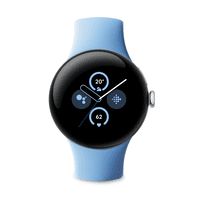 GOOGLE GOOGLE Pixel Watch 2 (LTE) Smartwatch Aluminium  Fluorelastomer, 130–175 mm, 165–210 mm, Polished Silver/ Bay