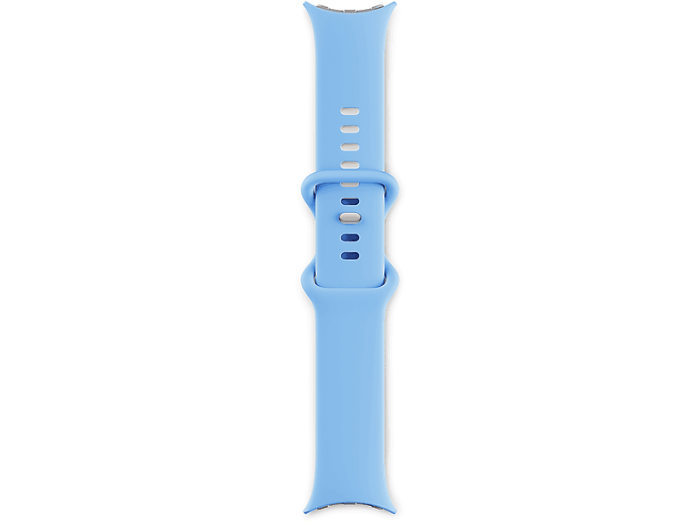 GOOGLE Pixel Watch 2 (LTE) Smartwatch Aluminium Fluorelastomer, 130–175 mm, 165–210 Polished Silver/ Bay