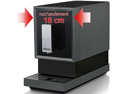 KOENIG Finessa Cube - Macchina da caffè automatica (Nero)