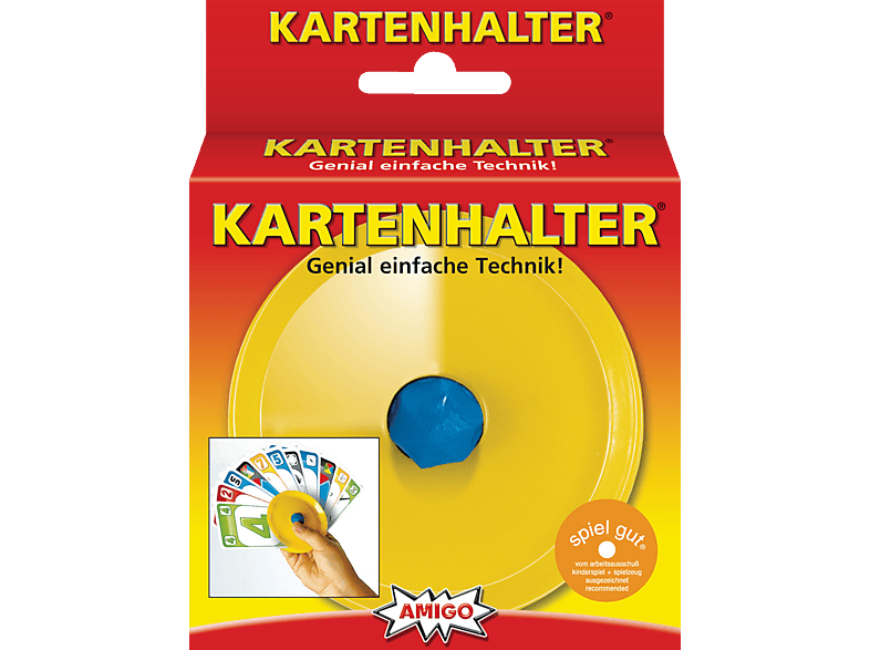 Amigo Spiel + Freizeit Kartenhalter (Gelb); Zubehör für Kartenspiel