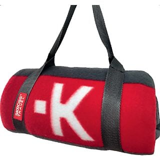 SKROSS Travel Blanket - Coperta da viaggio (Rosso/Nero)