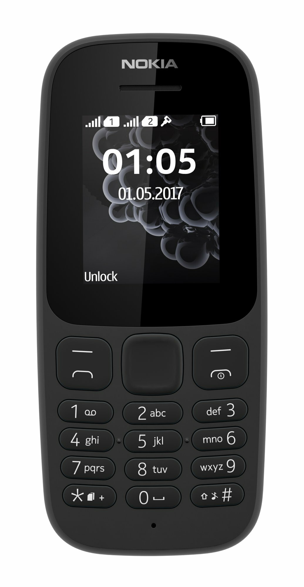 Telefon komórkowy NOKIA 105 (2017) Dual SIM Czarny