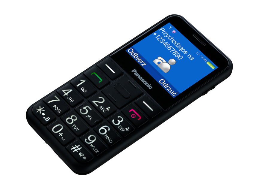 Telefon komórkowy PANASONIC KX-TU150EXB Czarny