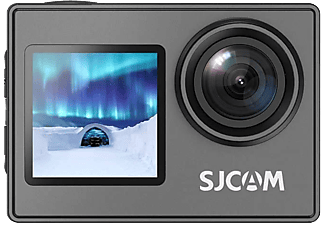 SJCAM SJ4000 Dual Sportkamera dupla kijelzővel, 4K felbontás, 16MP fotómód, 2" + 1,3" kijelző, fekete (SJ4000Dual B)