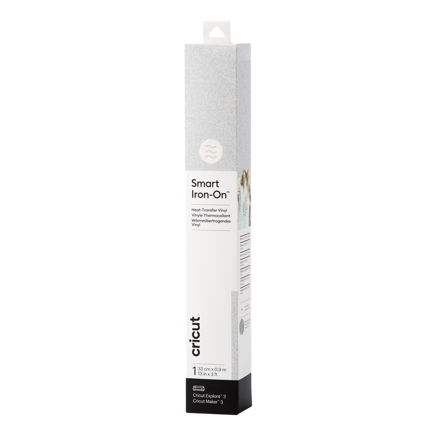 Cricut Smart Iron-on Met Glitters 33 X 91 Cm - Zilver (1 Vel) afbeelding