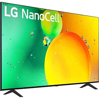 TV LED 65" - LG 65NANO756QC, UHD 4K, Procesador de Gran Potencia 4K α5 Gen 5, Smart TV, DVB-T2 (H.265), Azul oscuro ceniza