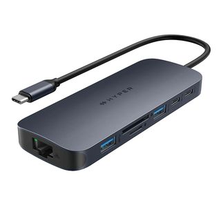 Hub USB/Concentrador - Hyper HyperDrive Next, 11 puertos, HDMI, Ethernet, MicroSD, USB, Azul