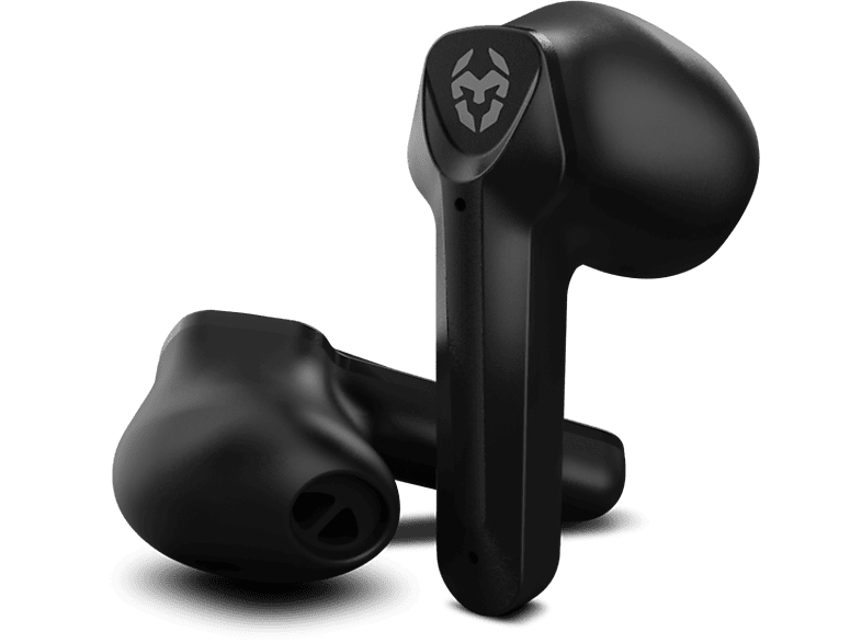 Auriculares True Wireless - Krom Kall, Para gaming, Bluetooth, Micrófono, Sistema Push to Talk, Negro