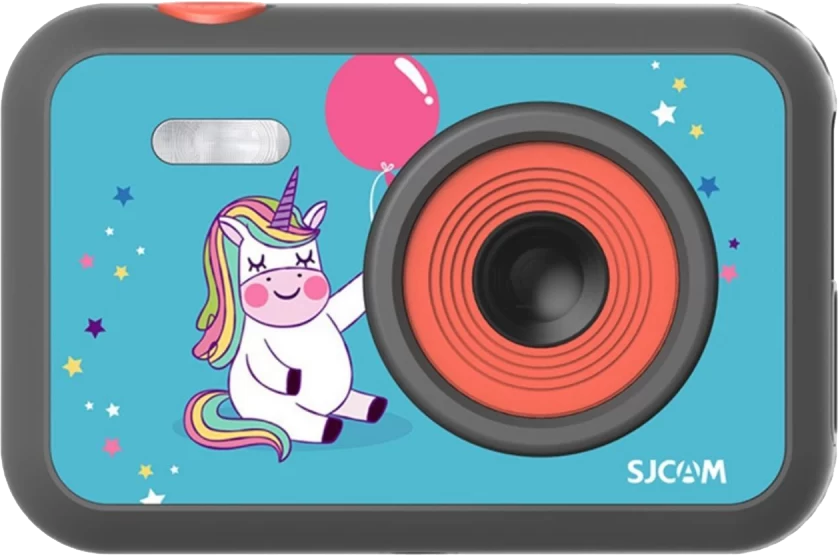 SJCAM FunCam Gyerek hobbi kamera, 1080p felbontás, LCD kijelző, játék funkció, unikornis mintás (KIDS camera U)