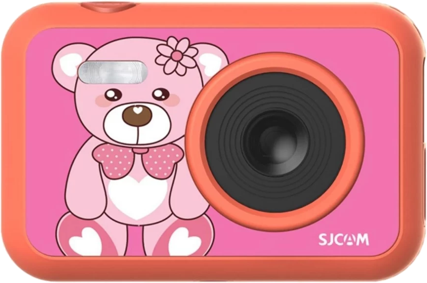 SJCAM FunCam Gyerek hobbi kamera, 1080p felbontás, LCD kijelző, játék funkció, maci mintás (KIDS camera BE)