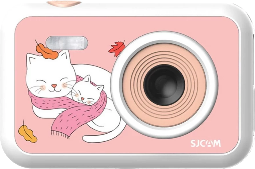 SJCAM FunCam Gyerek hobbi kamera, 1080p felbontás, LCD kijelző, játék funkció, cica mintás (KIDS camera C)