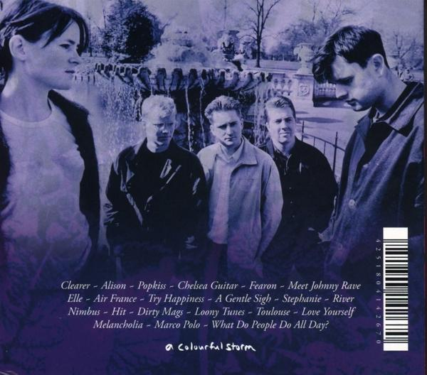Das Albumcover zeigt fünf Personen, die vor einem Brunnen stehen.