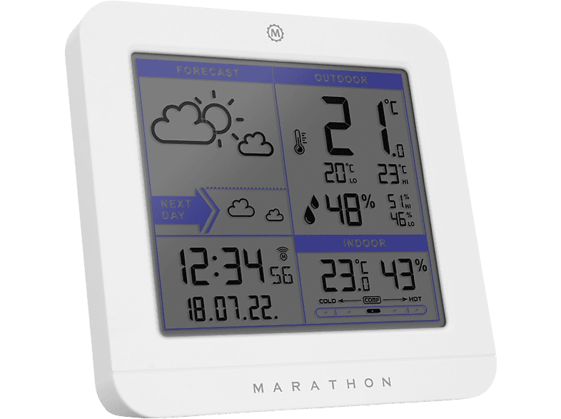 Marathon Draadloos Weerstation Paris Wit (ba030020-eu1)