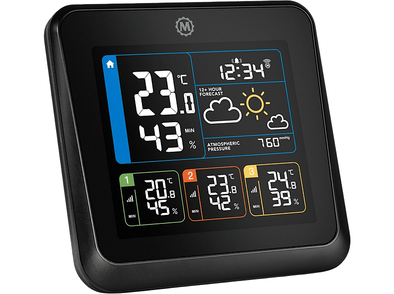 Marathon Multi-zone Draadloos Weerstation London Zwart (ba030023-eu1)