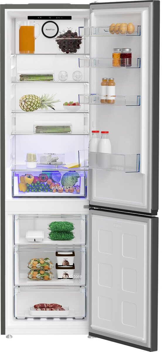 Lodówka BEKO B5RCNA406HXBR 203.5cm Czarny No Frost HarvestFresh