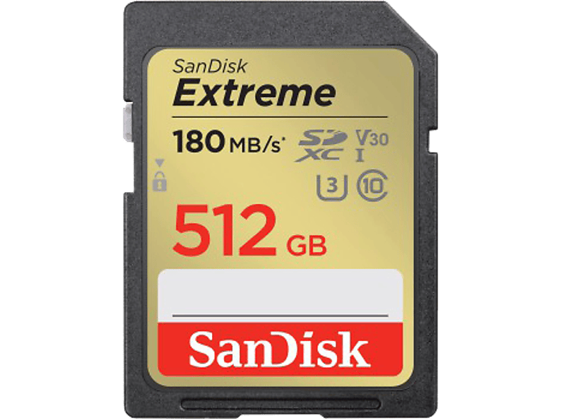 Sandisk 199265 Sdxc Extreme 512gb 180mb/s afbeelding