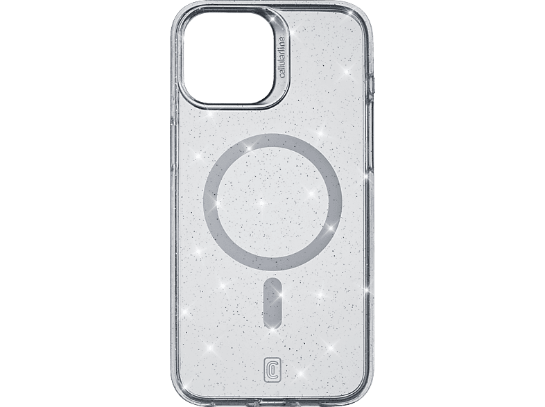 CELLULARLINE iPhone 15 Sparkle Magsafe Telefon Kılıfı Şeffaf