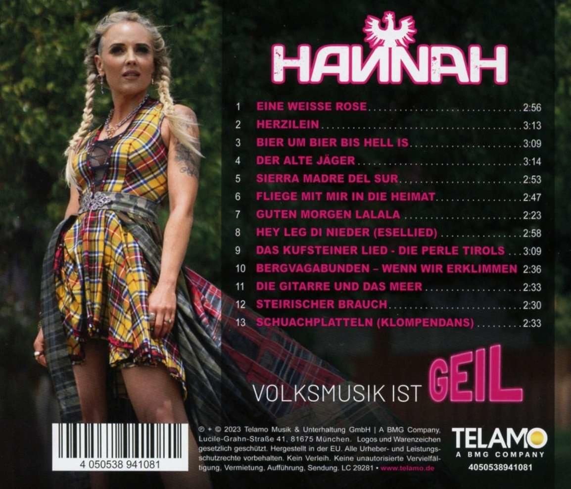 CD-Cover mit Frau in Tracht und Trackliste, plus Text.