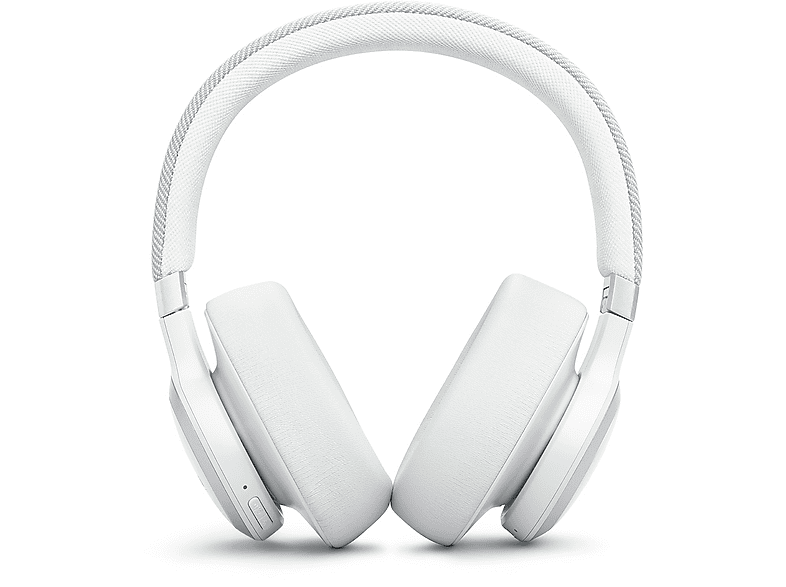 JBL Live 770Nc Cuffie Wireless, Bianco