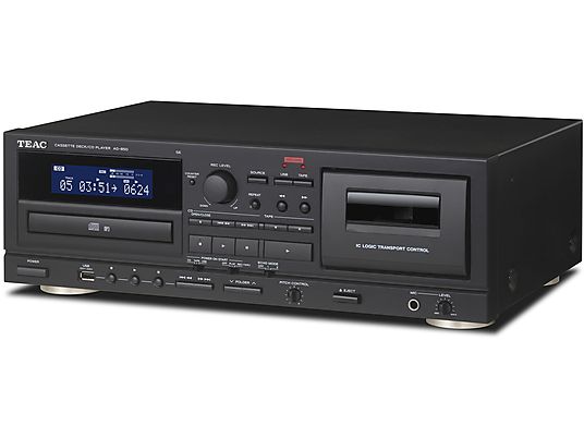 TEAC AD-850-SE/B - Lecteur CD et cassette (Noir)