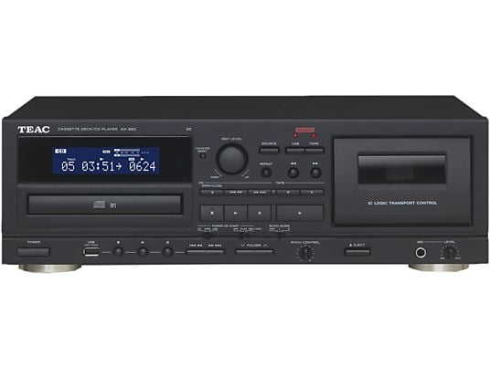 TEAC AD-850-SE/B - CD Player and Cassette Deck (Schwarz)
