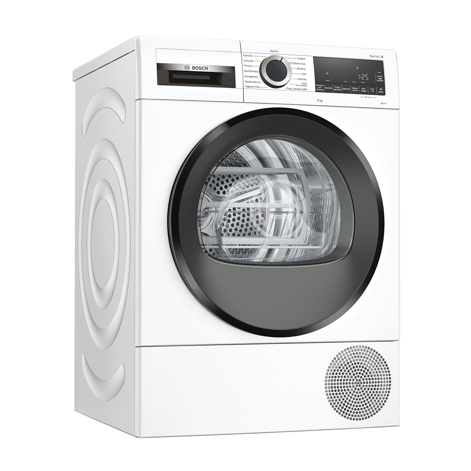 Bosch Wqg233D0It asciugatrice, 8 kg, 63,4 cm, Classe A+++