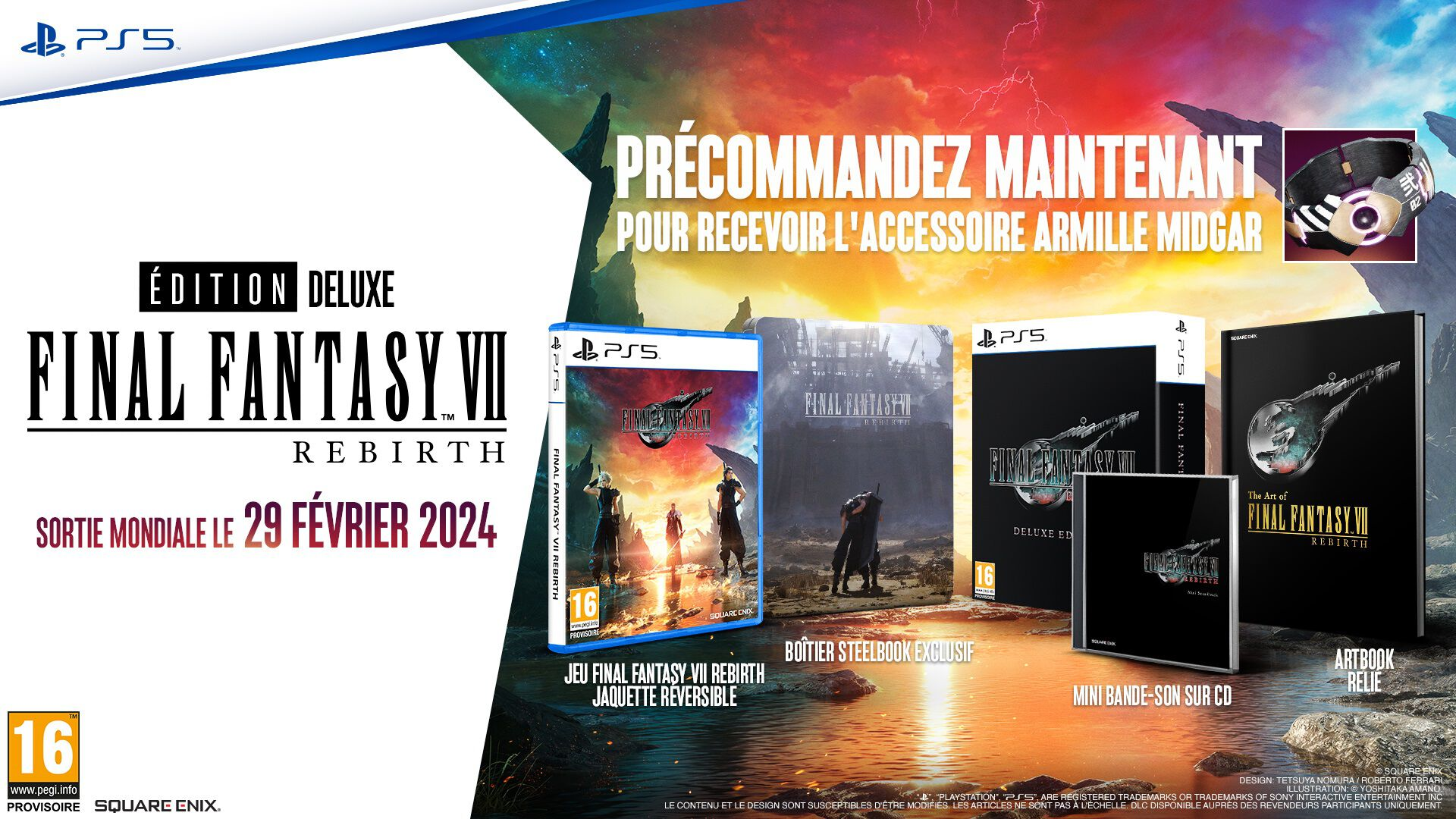 Final Fantasy VII Rebirth Deluxe Edition FR/NL PS5