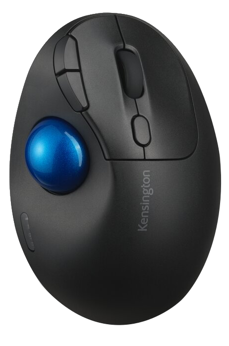 KENSINGTON Pro Fit® Ergo TB450 Trackball vezeték nélküli hanyattegér, BT + 2,4GHz, fekete (K72194WW)